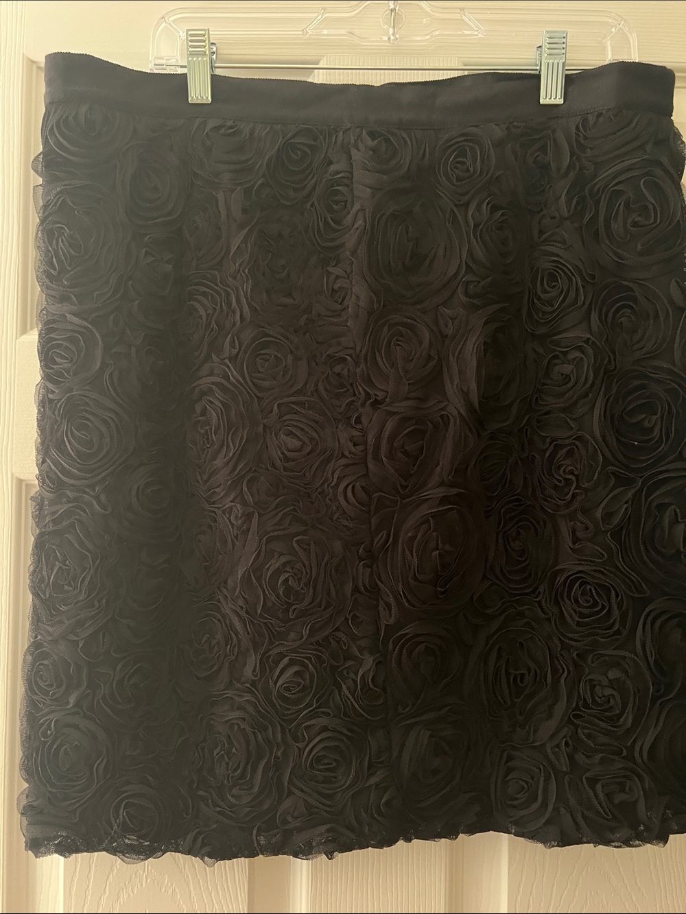 Banana Republic Black Rosette Mini Skirt